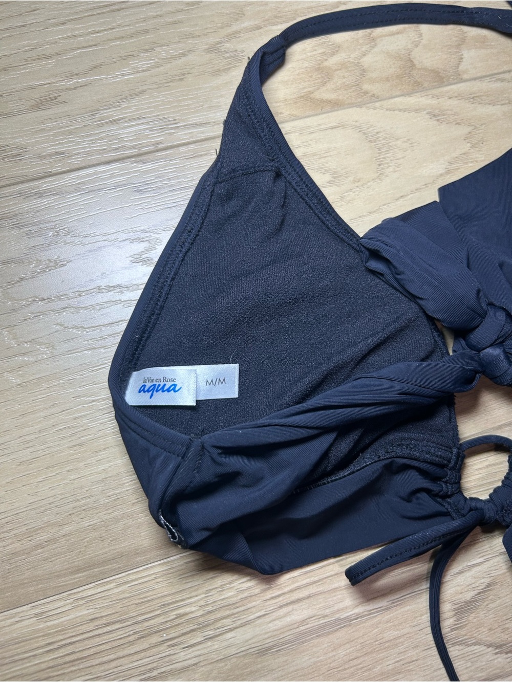 La Vie En Rose Black Halter Bikini Top - Picture 3 of 4